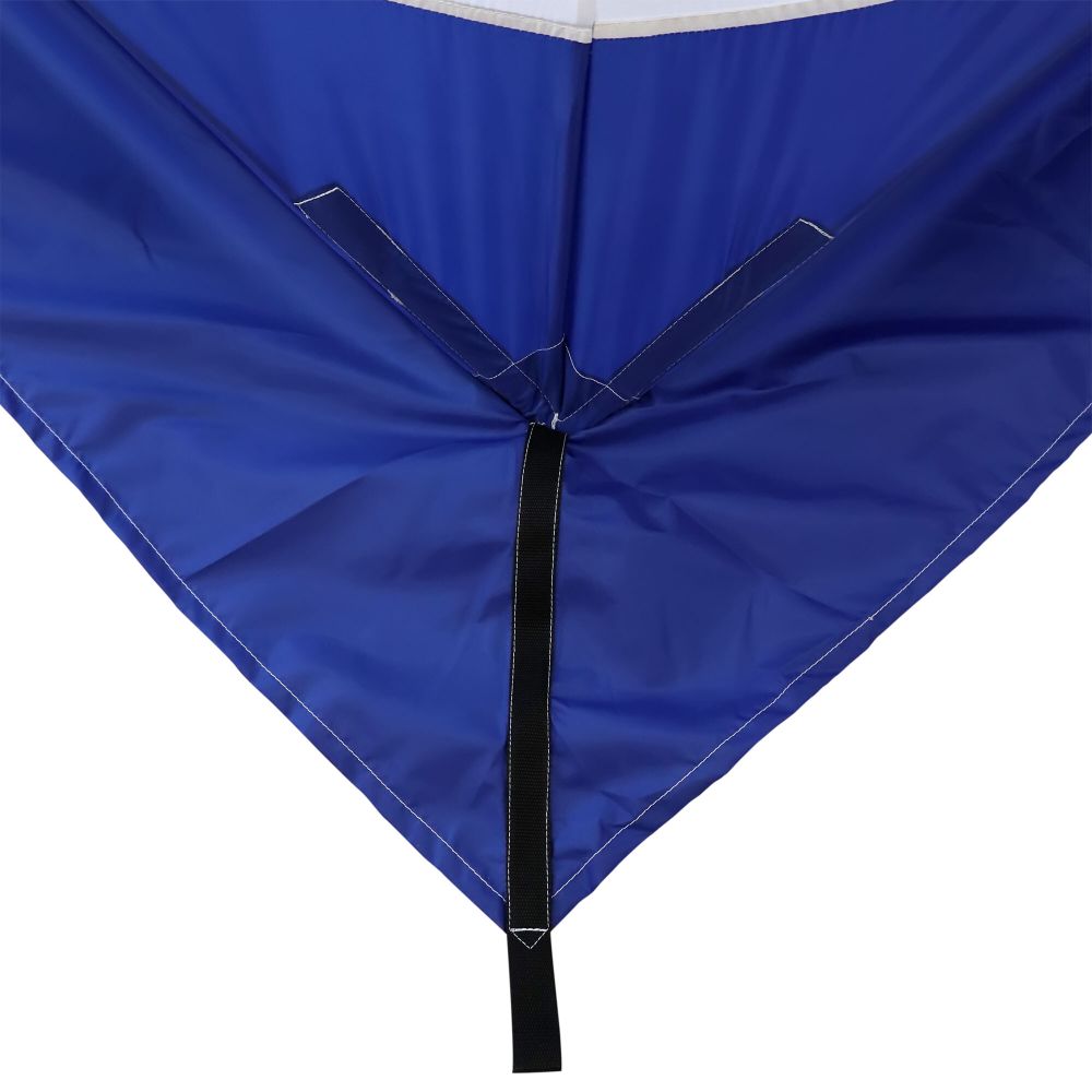 Палатка зимняя куб СЛЕДОПЫТ 1,8 х1,8 м, Oxford 240D PU 1000, S по полу 3,2  кв.м,цв. синий/белый