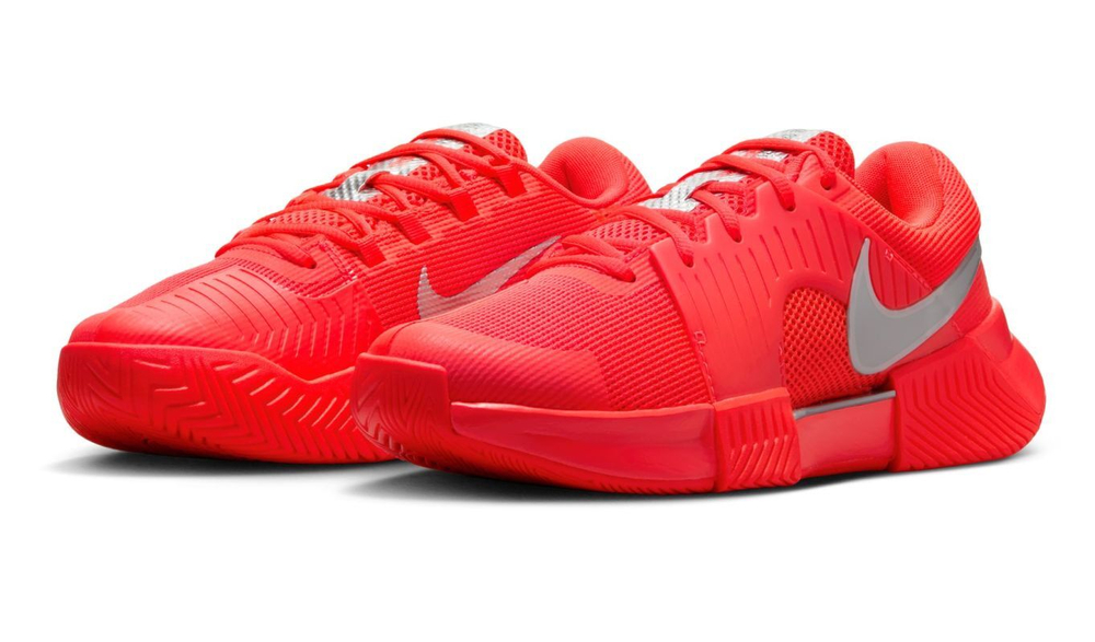 Женские теннисные кроссовки Nike Zoom GP Challenge 1 HC Premium - bright crimson/metallic silver