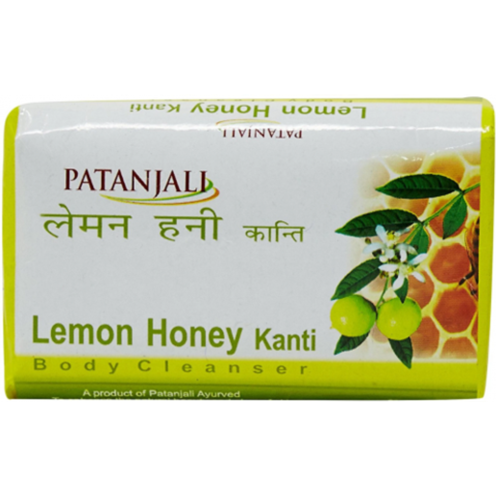 Мыло Patanjali Lemon Honey Лимон Мед, аюрведическое, травяное, 75 гр.