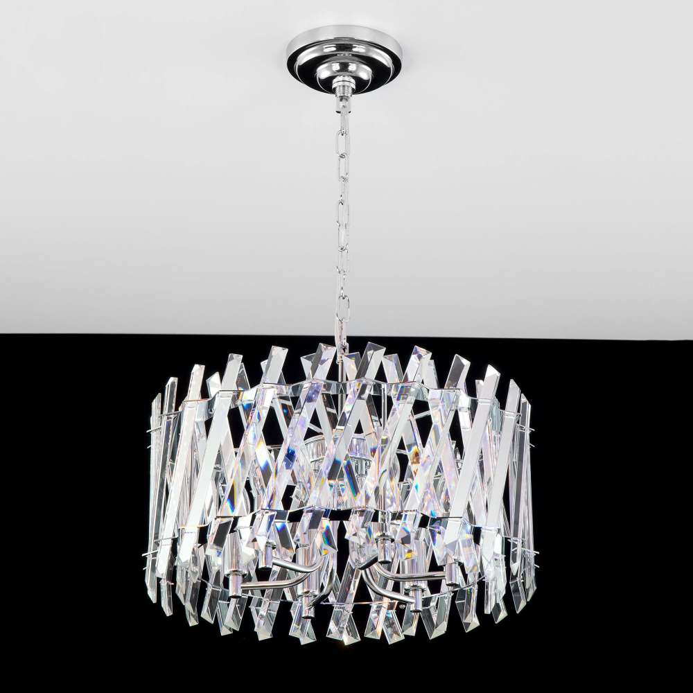 Citilux Ингвар CL334261 Люстра подвесная хрустальная Хром