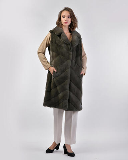 Жилет из меха норки