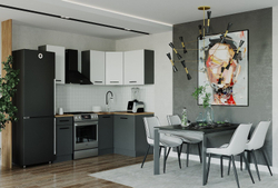 Кухонный гарнитур угловой Латте 2000х1200 (38мм)