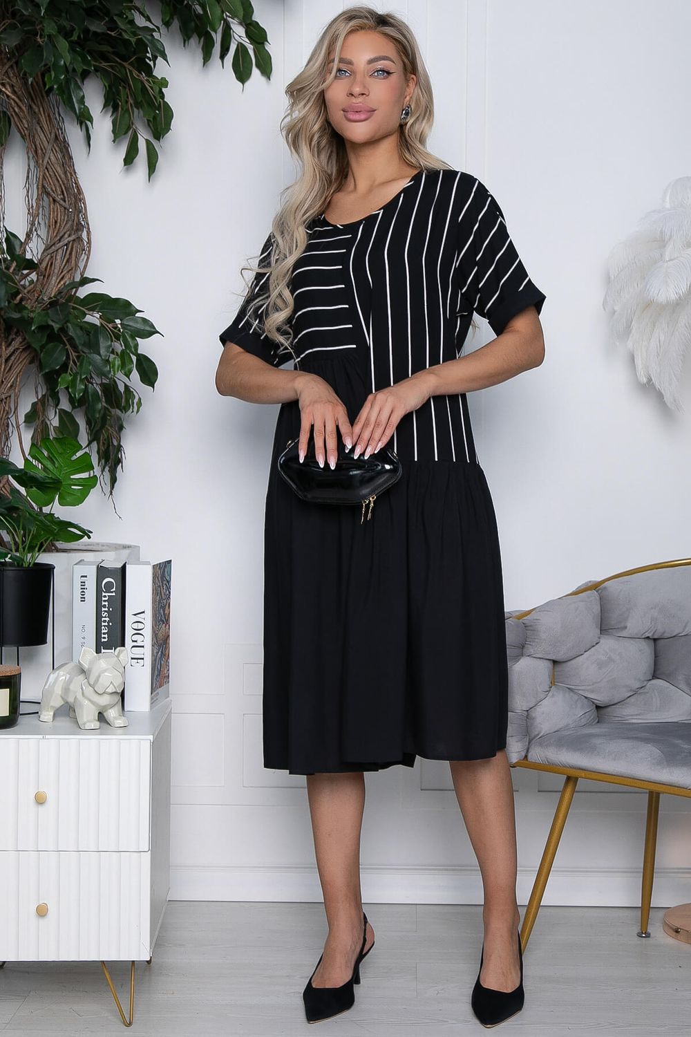 Платье Милана (черное) П10539 LT Collection