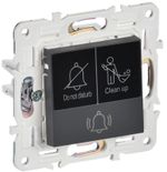 SKANDY Кнопка звонка с индикацией для отелей 10А SK-V17T титан IEK