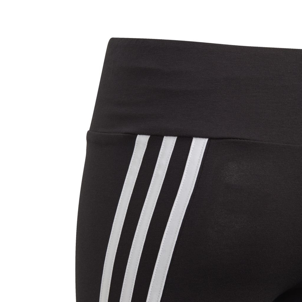 Штаны для девочки теннисные Adidas G 3-Stripes Cotton Tights - black/white
