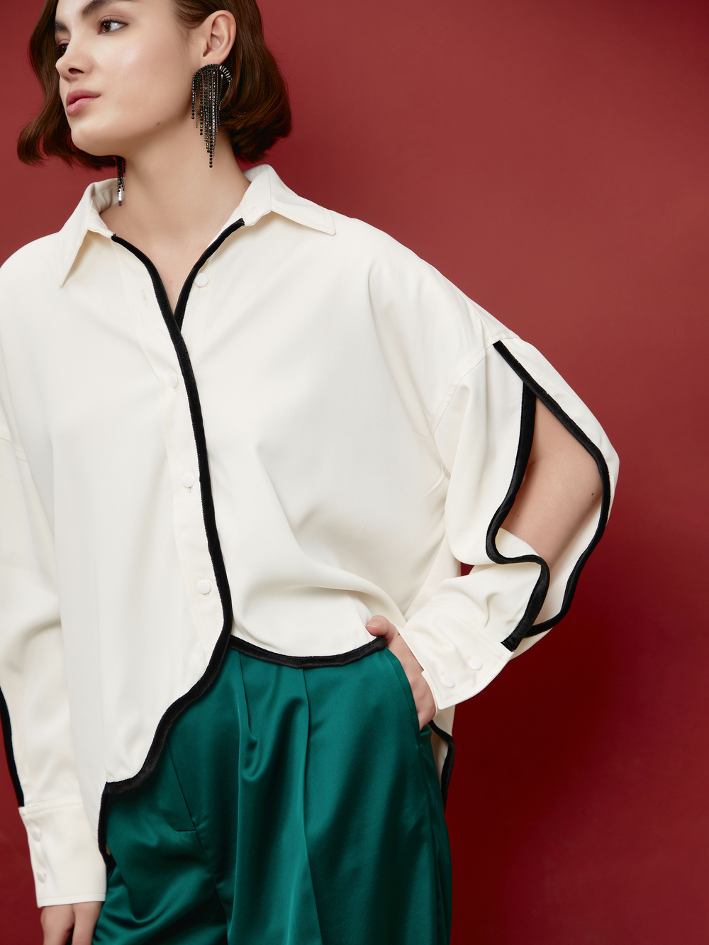 Брюки Valio Satin Green