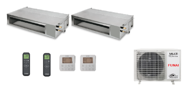 Мульти сплит-система Funai на 2 комнаты (35+35 кв.м.) ORIGAMI KODO