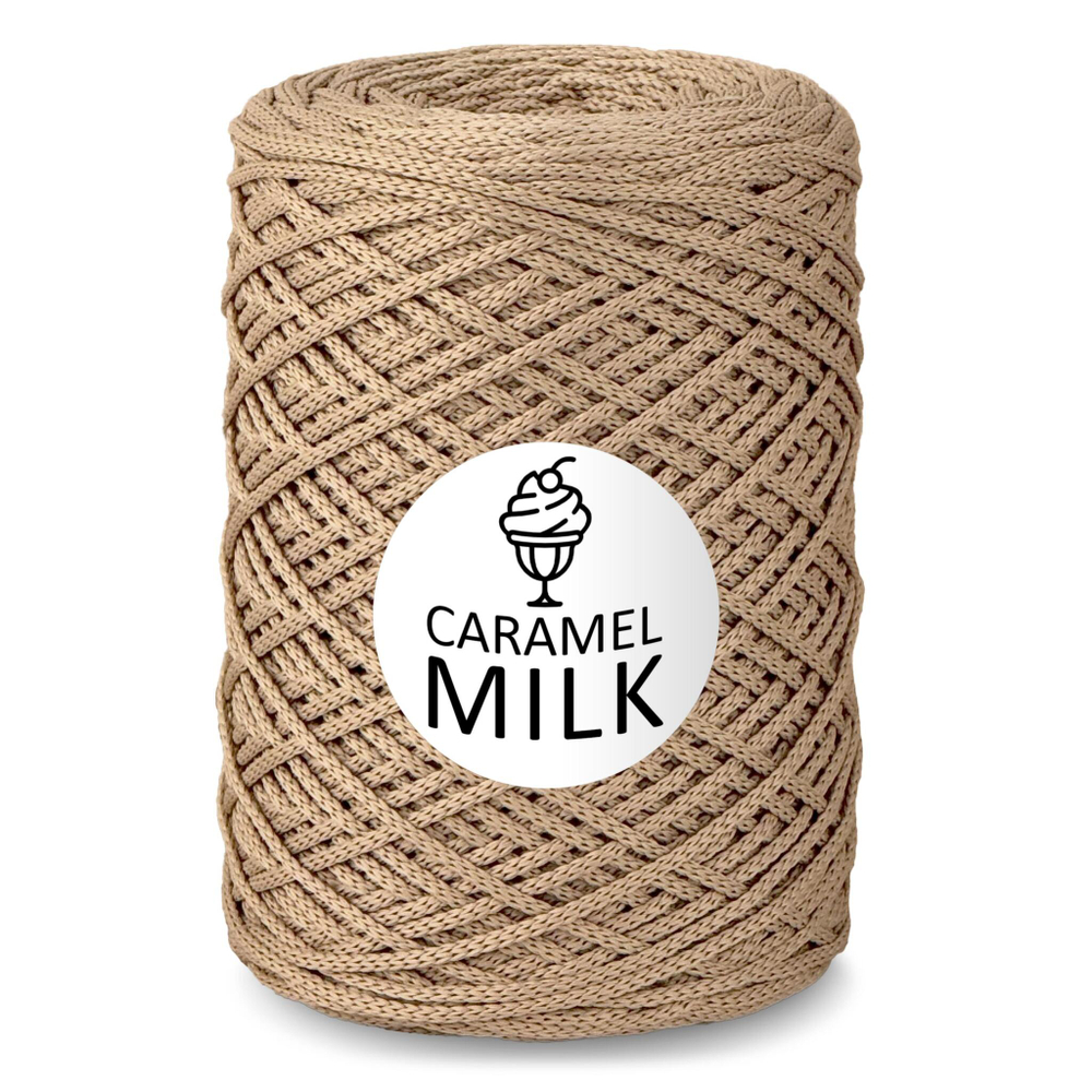 Шнур Caramel Milk, 3мм, 300м, 100% полиэфир (1 шт.)