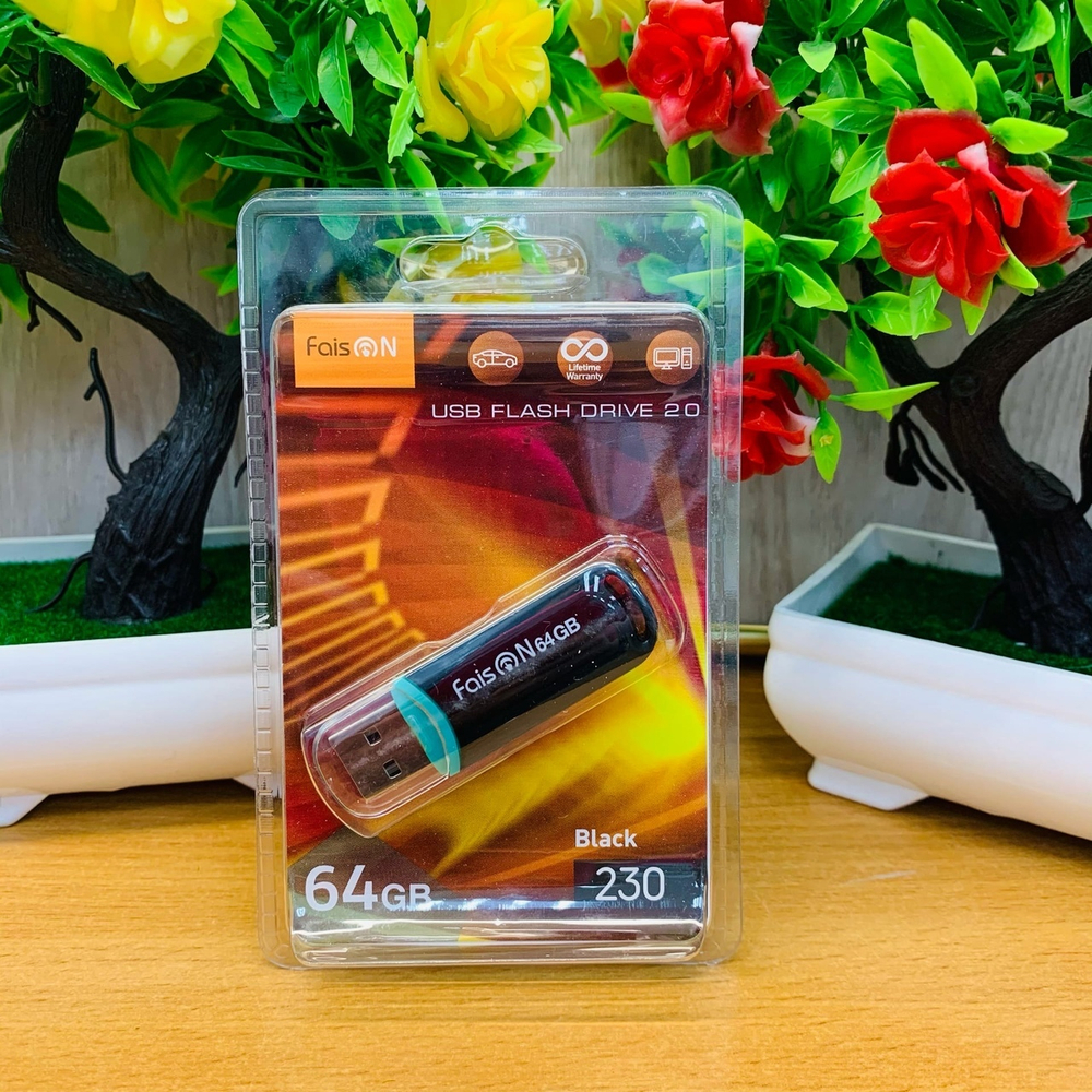 USB Флешка 64GB Faison 230, USB 2.0, черная