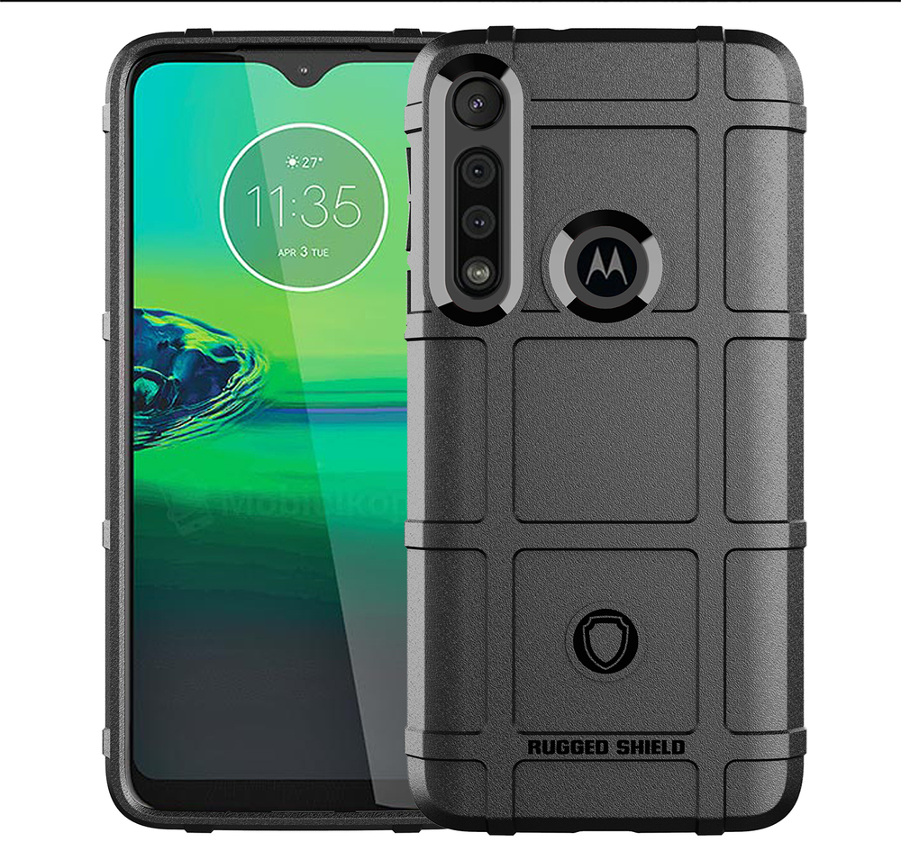 Чехол для Motorola Moto G8 Play (One Macro) цвет Black (черный), серия Armor от Caseport