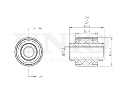 Сайлентблок заднего нижнего рычага UNIO RMP-20334