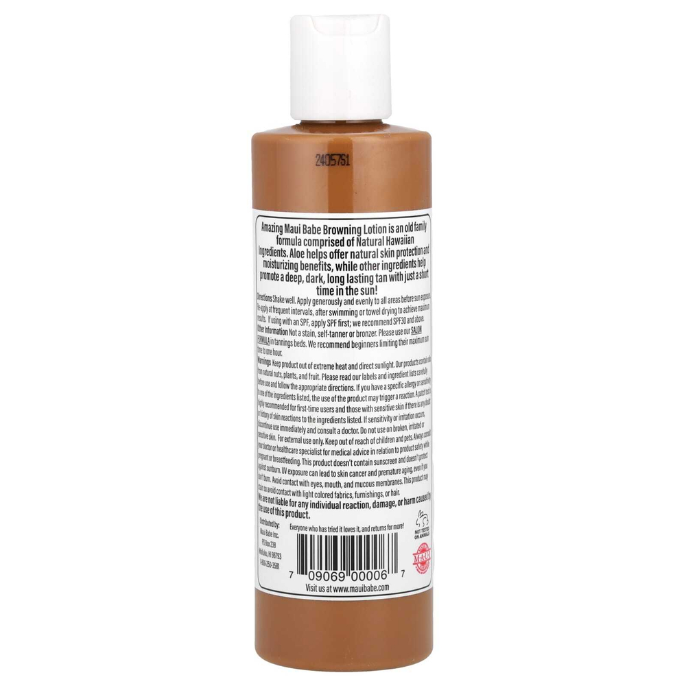 Maui Babe, Amazing Browning Lotion, лосьон для загара, 236 мл
