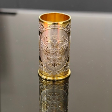 Подарочная "Стопка-гильза "Герб РФ" (Златоуст)