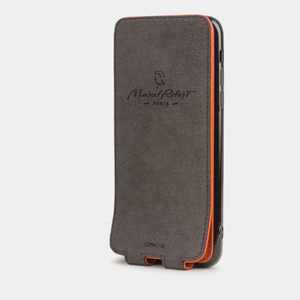 Чехол для iPhone 11 Pro Max из натуральной кожи теленка, оранжевого цвета