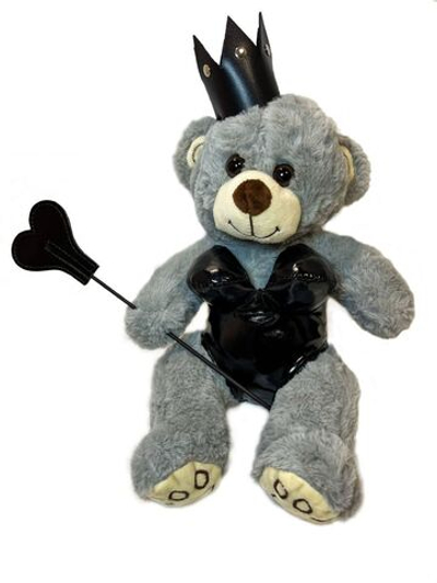 Оригинальный плюшевый мишка в костюмчике Госпожи (Цвет: серый)