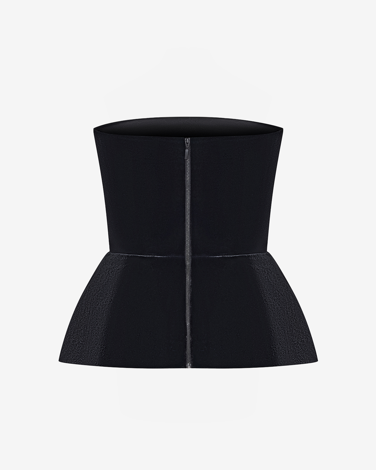 Топ корсетный из бархата с баской