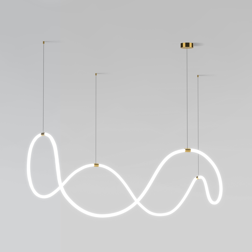 Подвесной светодиодный светильник Eurosvet Full light 90288/1 латунь