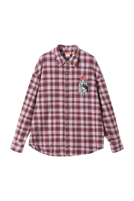Рубашка DONSMOKE Washed Effect Plaid Shirt