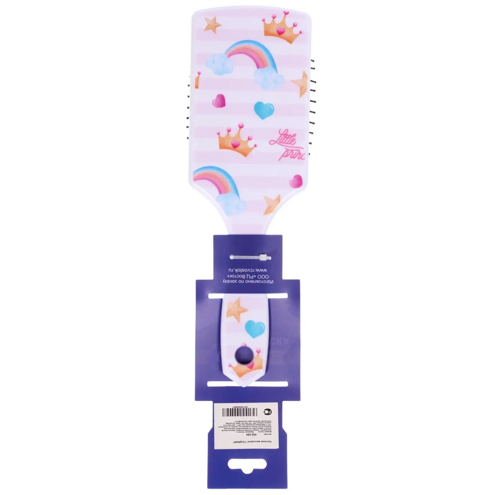 Расческа массажная прямоугольная форма «КОЛЛЕКЦИЯ ИМАНИ - СИЦИЛИЯ», 22*7см (Блистер Ultramarin и пакет)