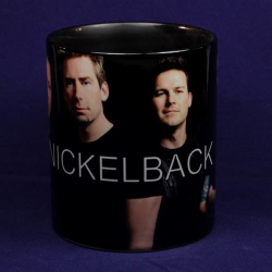 Кружка Nickelback ( группа на чёрном фоне )