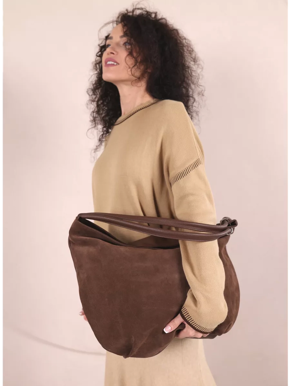 Сумка через плечо большая шоппер мешок