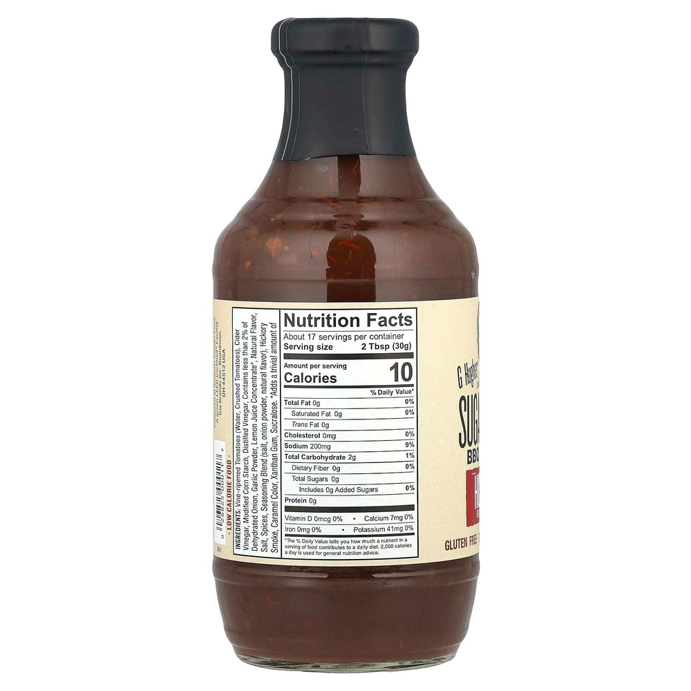 G Hughes, соус барбекю без сахара, 510 г (18 унций)