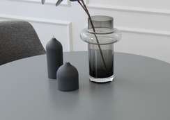 Стол обеденный Type D 80 см основание D 39 см (серый)