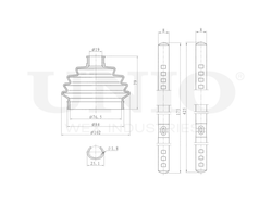 Пыльник ШРУСа (к-т) UNIO DUC-30016K