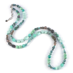 10116641 Колье Роман с камнем - Изумруд