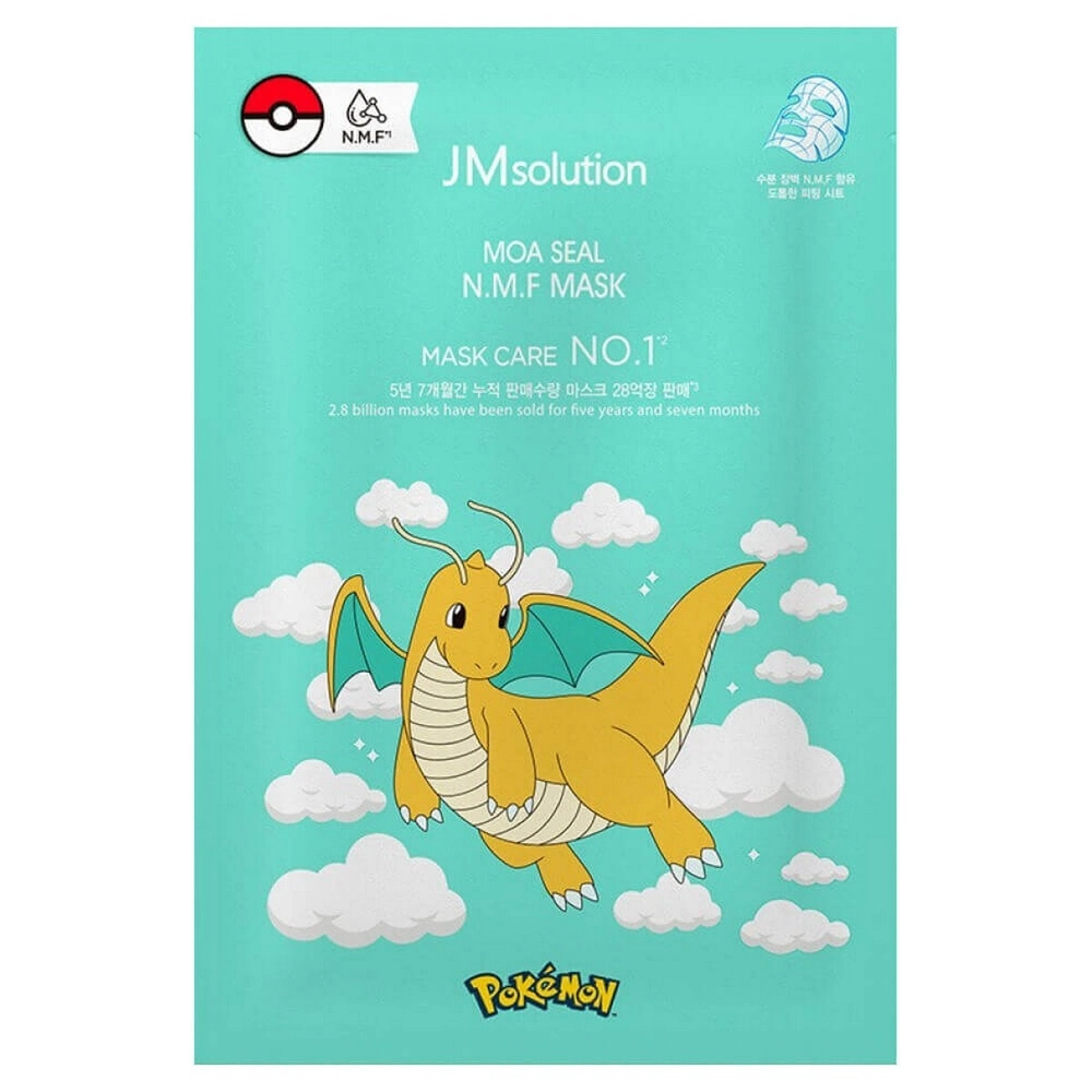 Набор тканевых масок JmSolution Pokemon Moa Seal N.M.F Mask 3 шт по 28 мл