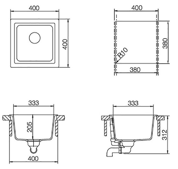 Мойка SCHOCK Euro 40 Cristalite альпина