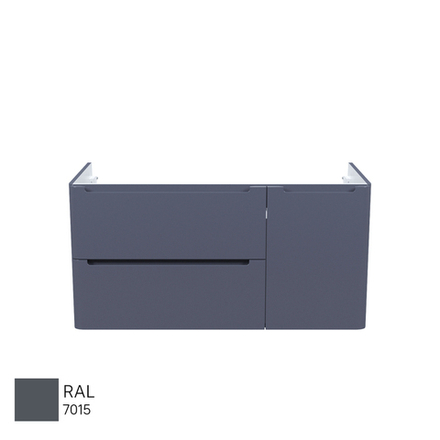 Тумба подвесная IDDIS Edifice, 100 см, темно-серый, EDI10D0i95