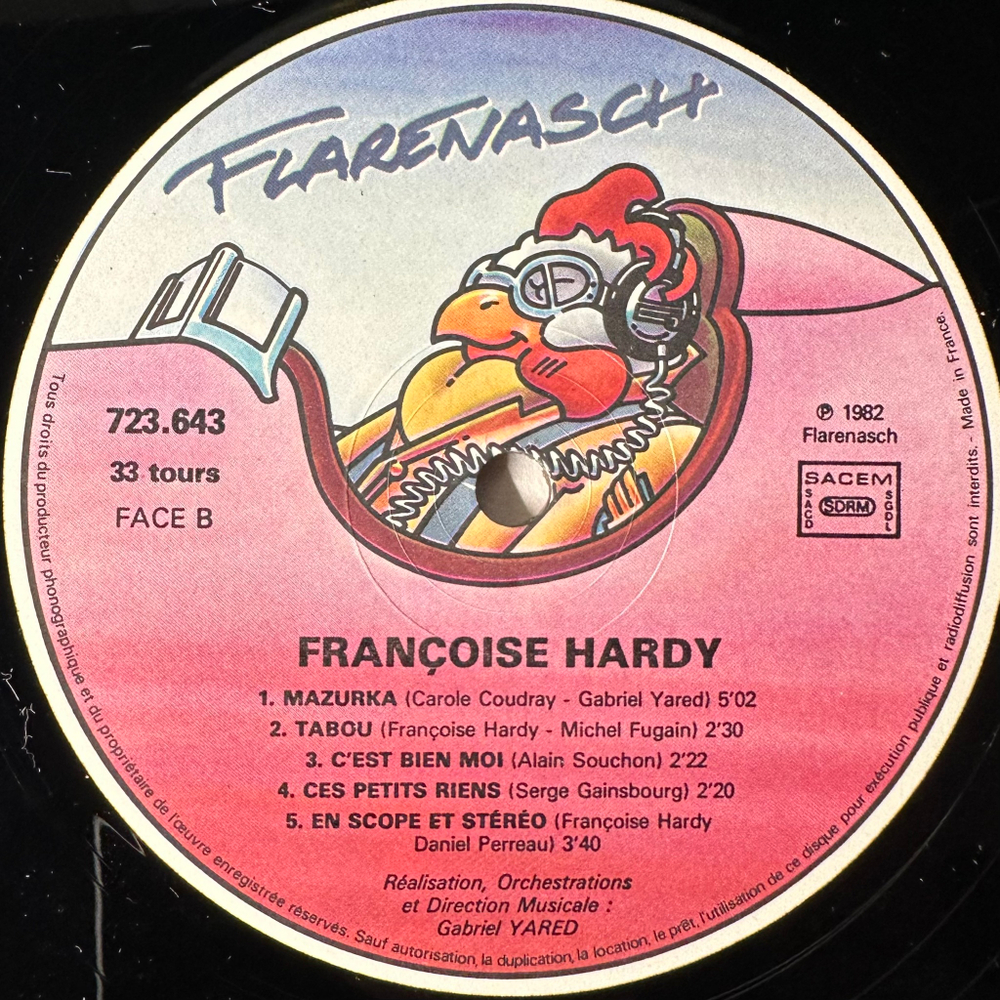 Francoise Hardy ‎– Quelqu'un Qui S'en Va (Франция 1982г.)