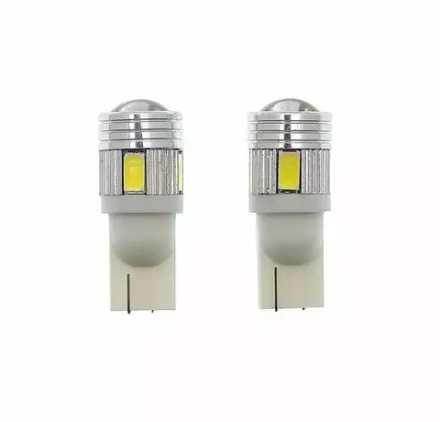 Лампа авто 12В 2Вт холодный цвет 2-штуки T10/W5W