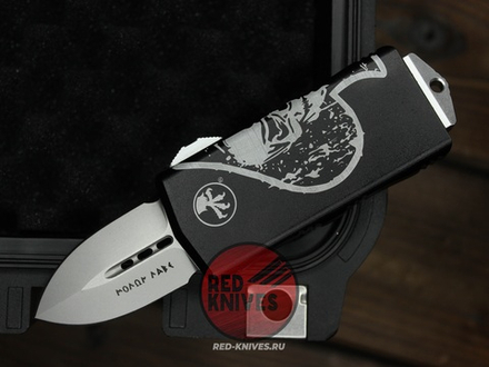 Нож Microtech Exocet D/E Memento Mori - клинок кинжальный