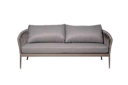 Диван двуxместный уличный 75x190x81см Garda Decor Муза серый