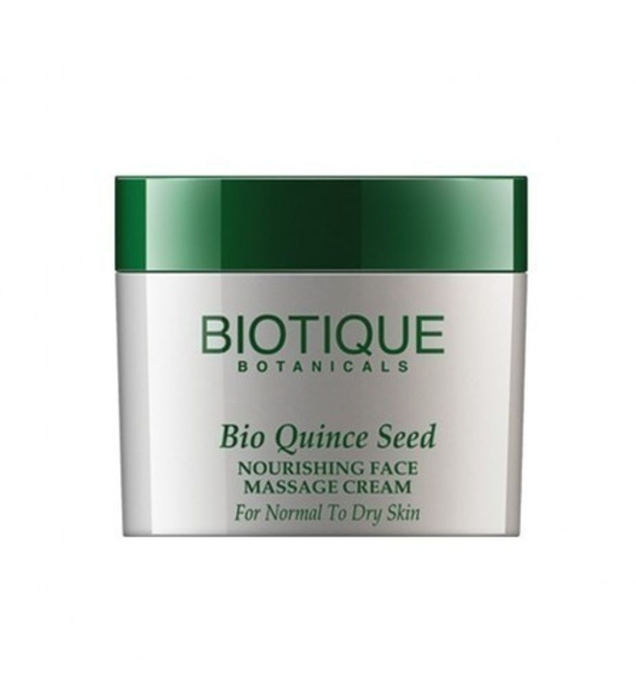 Крем Biotique Bio Quince Seed для лица, шеи, области вокруг глаз, с семенами Айвы, массажный, для нормальной и сухой кожи, 50 гр