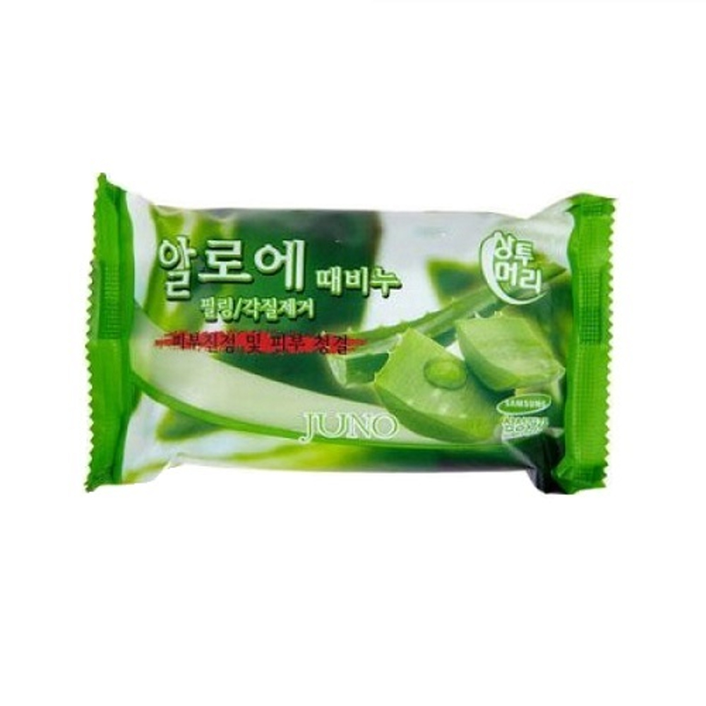 Мыло-скраб с алое Juno Sangtumeori Peeling Soap Aloe 120мл