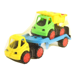 Пластмассовая игрушечная машина Toy Bibib "Эвакуатор с грузовиком" (35*12*18 см), сетка