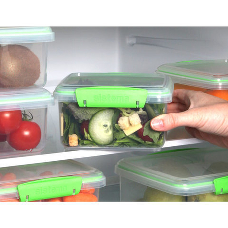 Набор контейнеров 3шт 1.2л Sistema Fresh зеленый