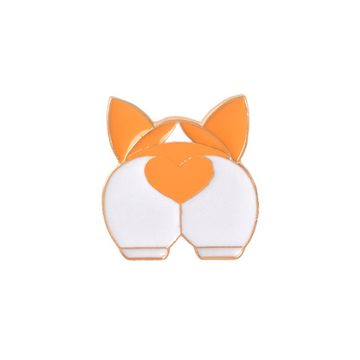 Значок металлический на одежду/Пин. Попа Корги