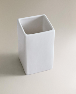 Zara Home стакан для ванной комнаты, фаянс, белый