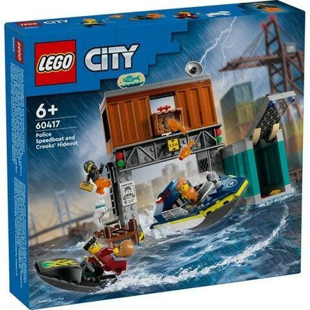 Конструктор LEGO City - Полицейский катер и убежище воров - Лего Сити 60417