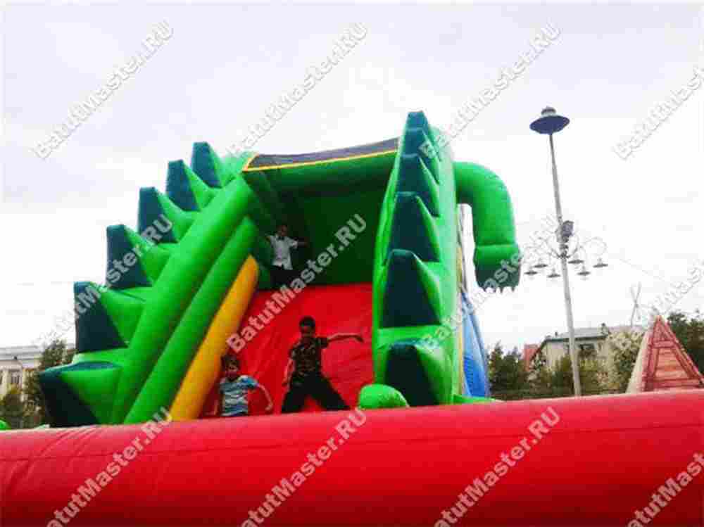 Надувная горка-робот "Дракоша" 10*6*5 м