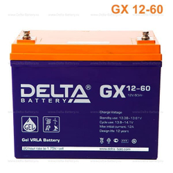 Аккумуляторная батарея Delta GX 12-60 (12V / 60Ah)