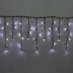 Гирлянда для улицы БАХРОМА «Мерцание» ш5м* в40/60см 180 ламп LED, черный провод, IP-65, Белый (возможность соединения)