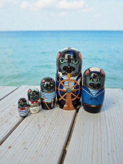Маттешка "Котик Моряк" 5мест