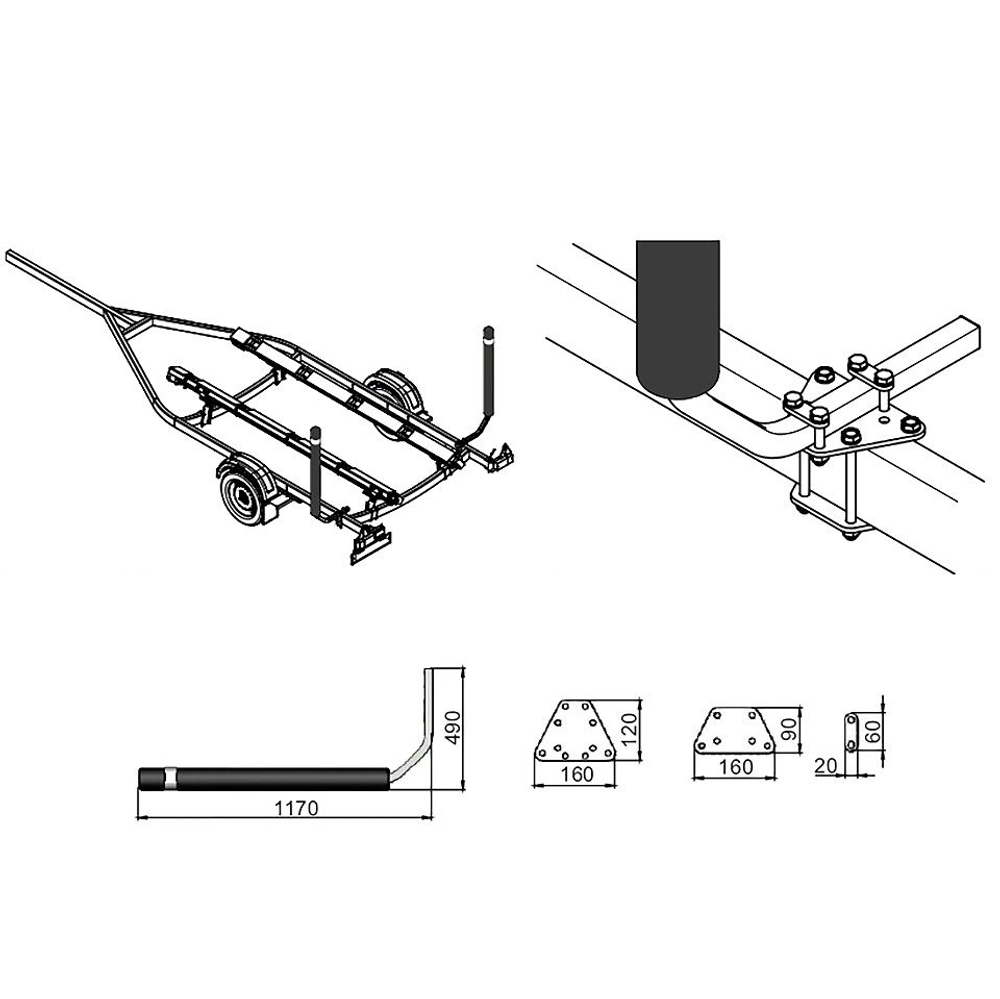 Направляющие ворота на прицеп (стандартные) (10269713)