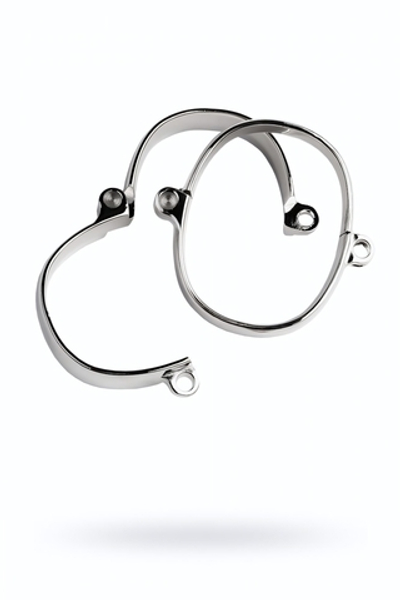 Наручники Toyfa Metal серебристые 11 см