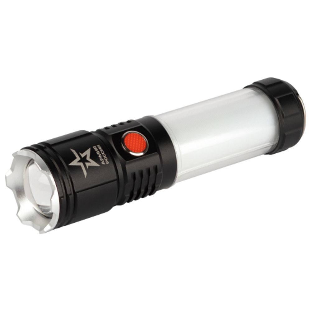 Светодиодный фонарь АРМИЯ РОССИИ MA-703 Тайфун ручной, аккумуляторный,10Вт, 6 режимов, Li аккумулятор, магнит, крючок | Универсальные  фонари